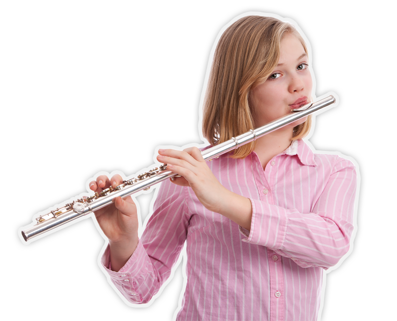Child Playing Flute