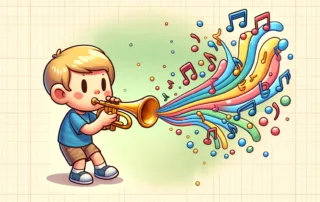 Playing classical music and imagining the notes