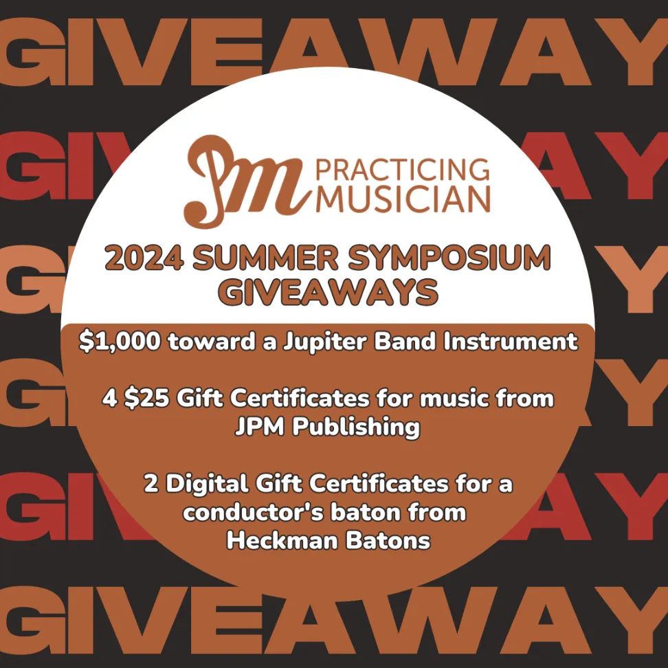 Practicing Musician Summer Symposium 2024, give aways