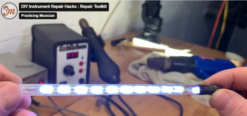 These LED lights help you identify air leaks in woodwind instruments.