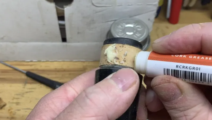 Apply cork grease and work it into the new cork. Clarinet Cork Replacement