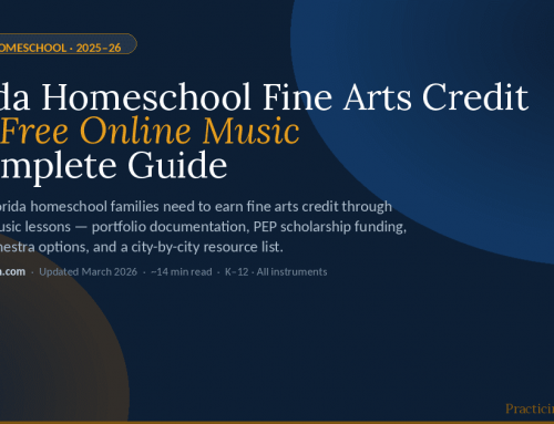 Florida Homeschool Fine Arts Credit with Free Online Music — Complete 2026 Guide